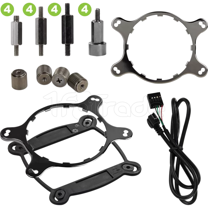 Ūdens dzesētājs EVGA CLC 360mm RGB LED (400-HY-CL36-V1) - foto 2