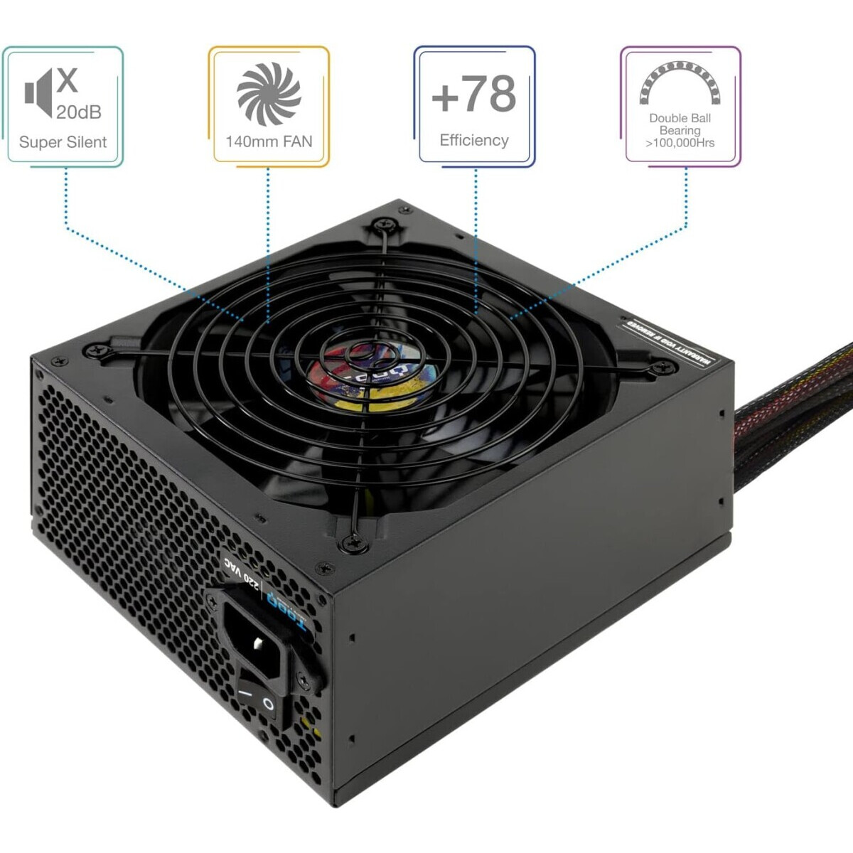 Bloc dalimentation TooQ Apolo 750W Black (TQAPOLO-750SP) - photo 3
