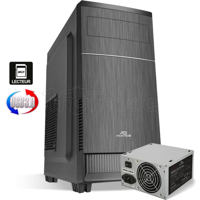 Datoru korpuss Advance Impulse Micro ATX 350W Gold PSU (6613B3)