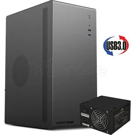 Datoru korpuss Advance Optima Micro ATX 350W BLACK (8301B)