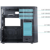 Datoru korpuss TooQ TQC-5701U3C-B BLACK