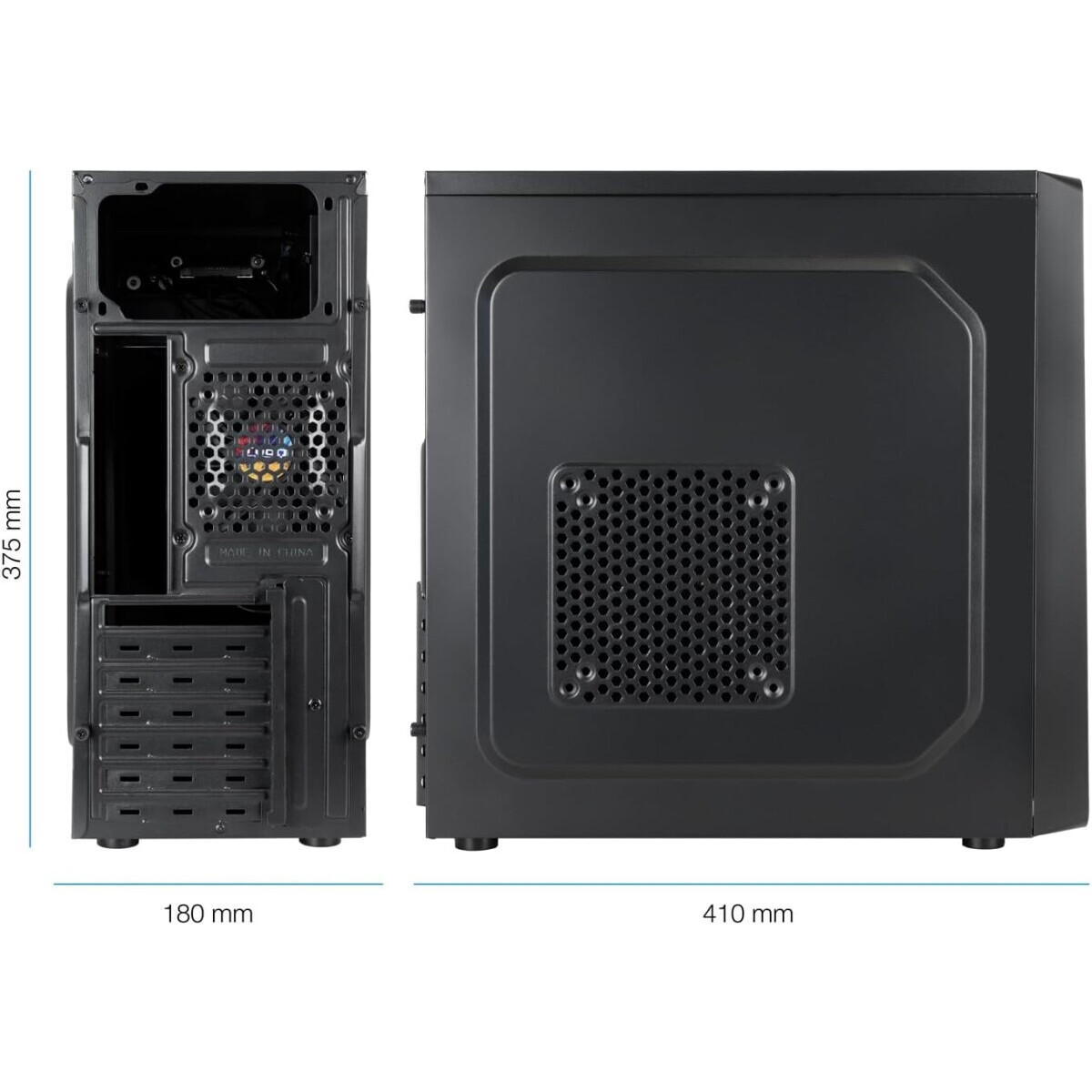 Datoru korpuss TooQ TQC-5701U3C-B BLACK - foto 5