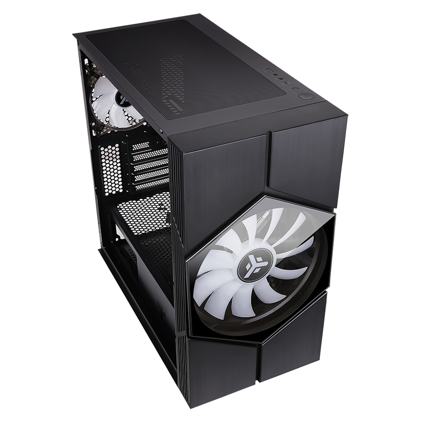 Datoru korpuss iTek Vortex RGB Black (ITGCACOLVB) - foto 3