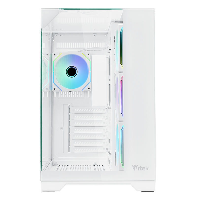 Datoru korpuss iTek Dark Cave Pano RGB White (ITGCADCPAW) - foto 4