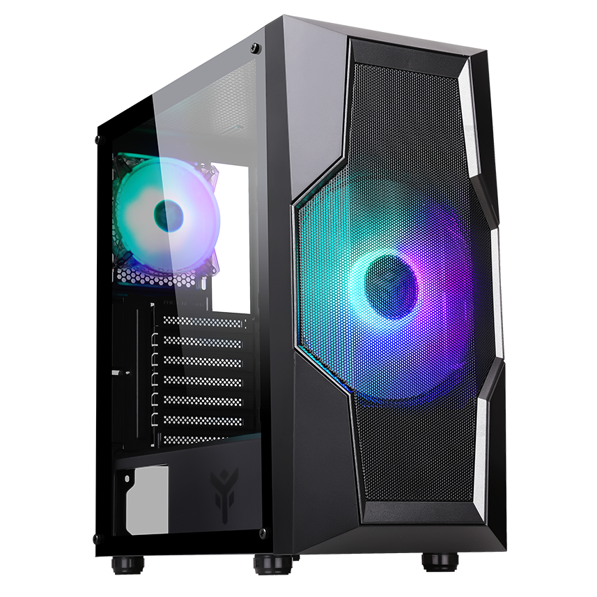 Datoru korpuss iTek Oxygene RGB Black (ITGCAOXYGB) -  ITGCAOXYGB