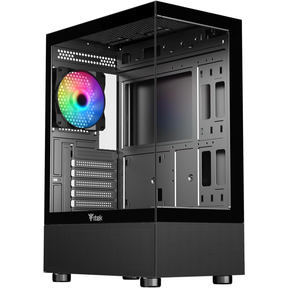 Datoru korpuss iTek Showbui 33 RGB Black (ITGCASB33B)