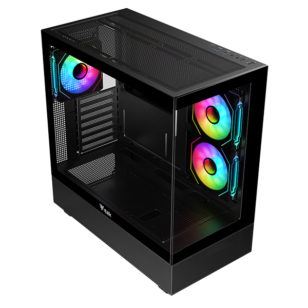 Datoru korpuss iTek Showbui 42 RGB Black  (ITGCASB42B)