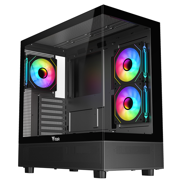 Datoru korpuss iTek Showbui 42 RGB Black  (ITGCASB42B) - foto 4