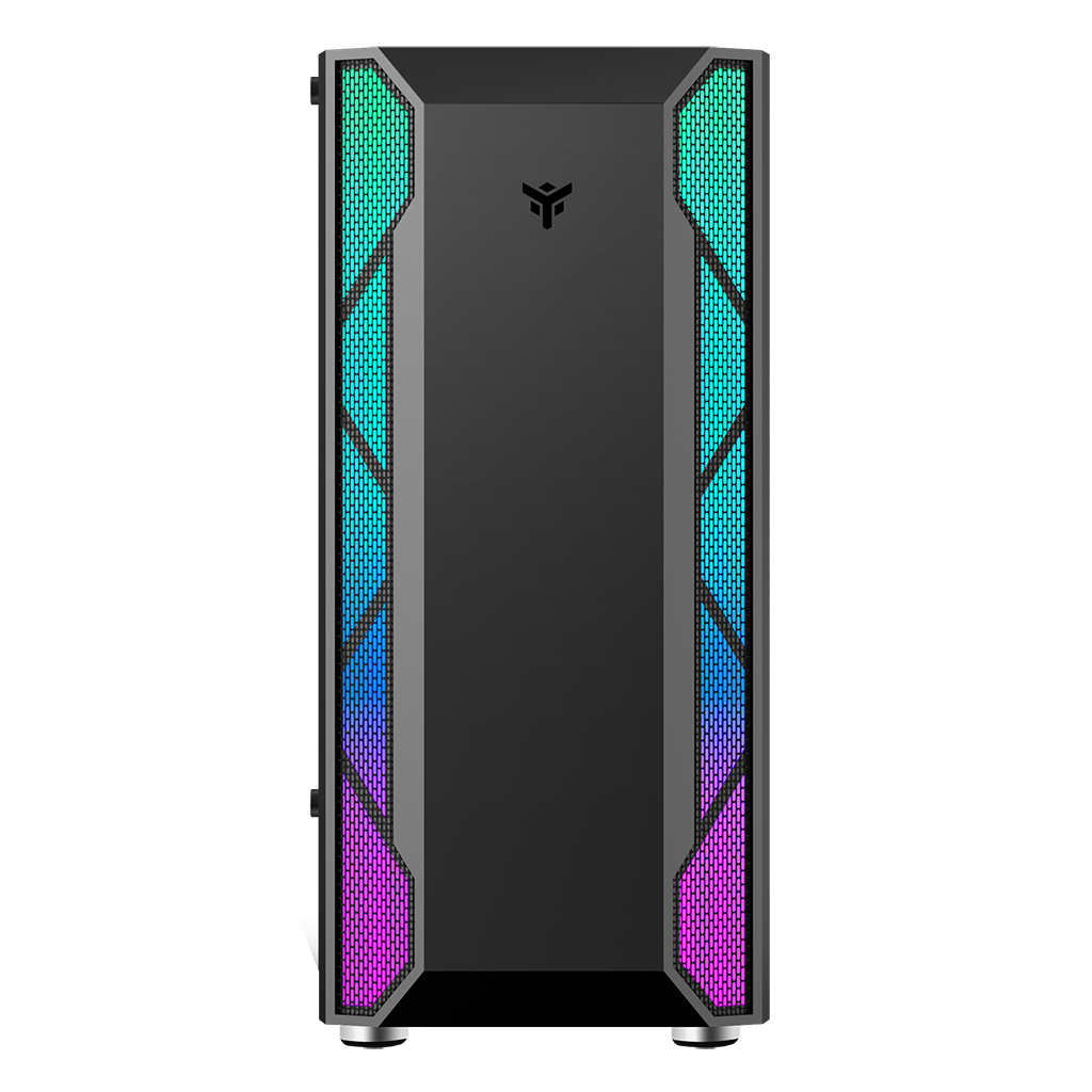 Datoru korpuss iTek Vertibra X210 RGB Black (ITGCAVX210) - foto 2