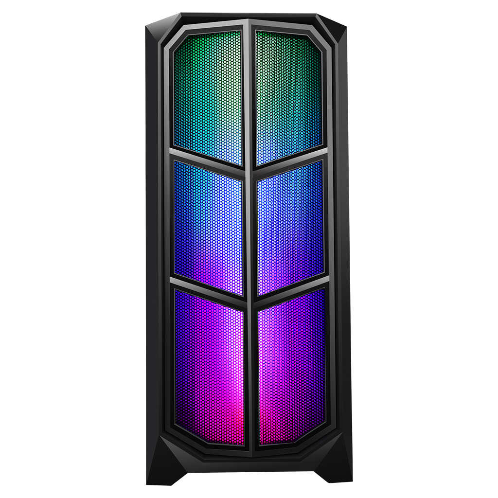 Datoru korpuss iTek Vertibra Y210 RGB Black (ITGCAVY210) - foto 2