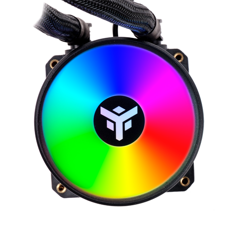 Ūdens dzesētājs iTek Evoliq Rainbow RGB 240mm Black (ITLCEVOR240) - foto 3