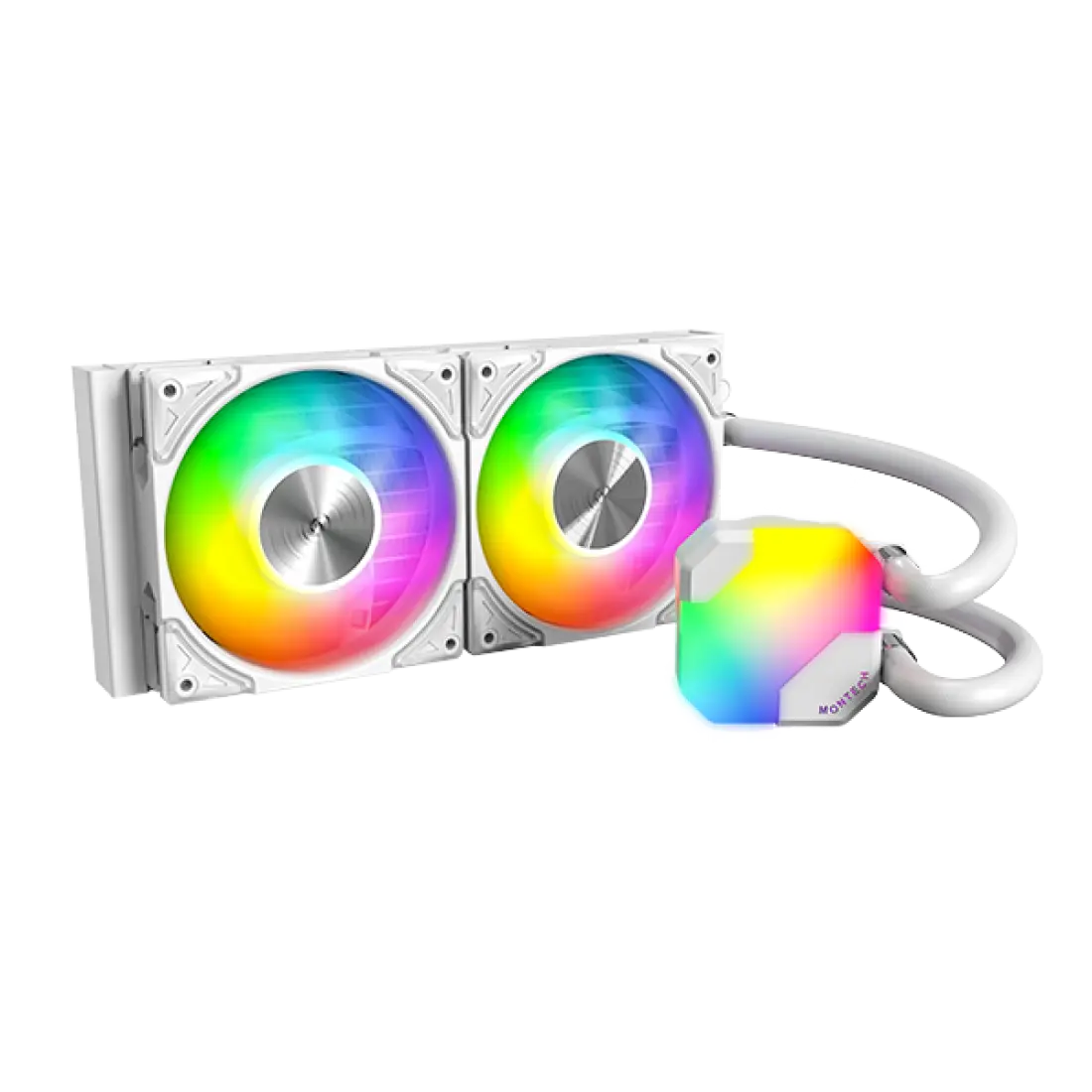 Ūdens dzesētājs Montech HyperFlow ARGB 240 White HYPER FLOW ARGB 240 (W) - foto 2