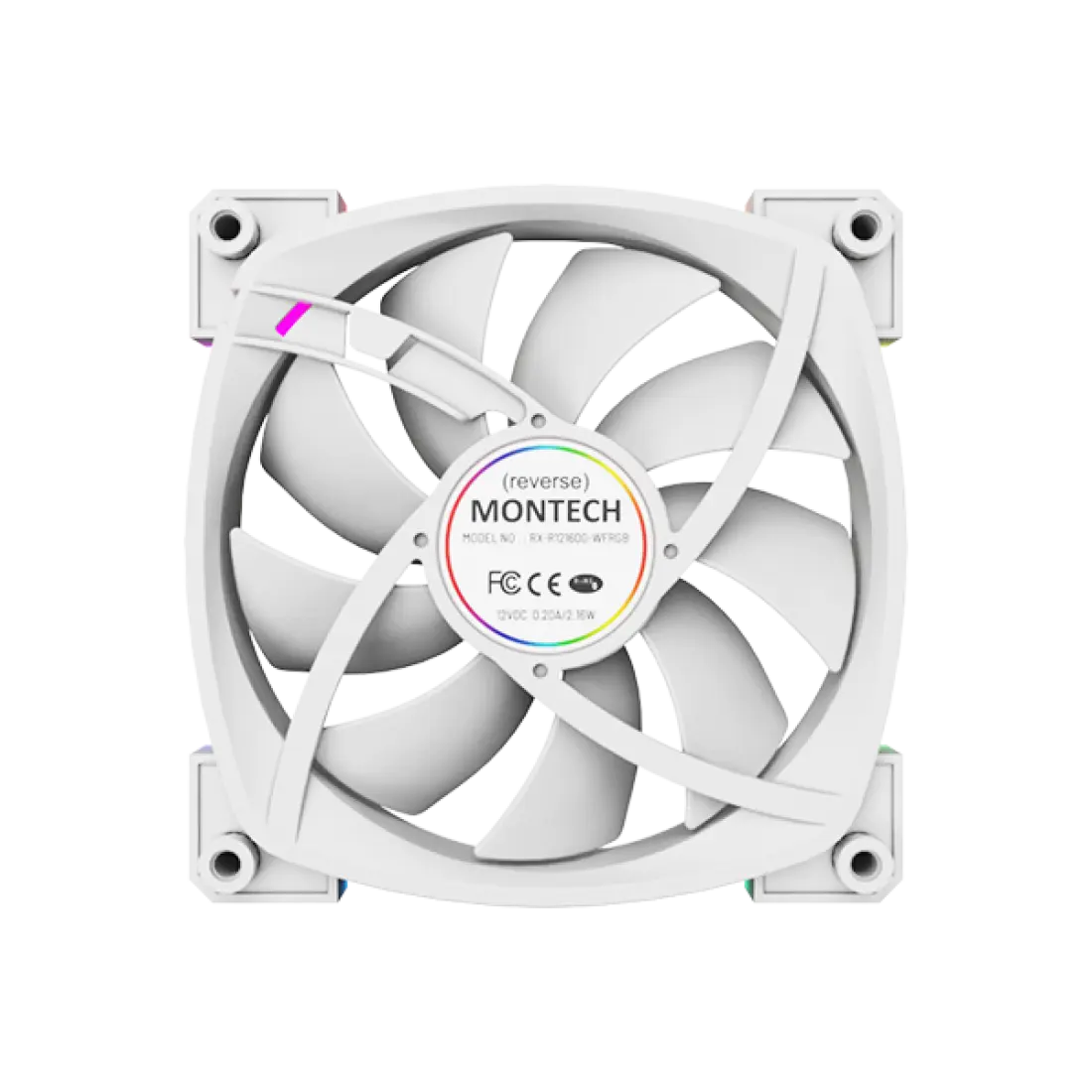 Korpusa dzesētājs Montech RX120 PWM White (RX120PWMWHITE) - foto 4