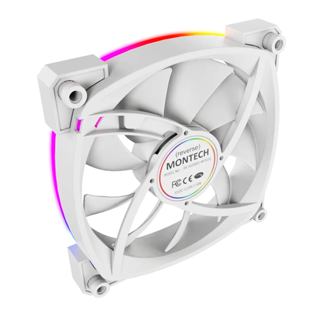 Korpusa dzesētājs Montech RX120 PWM White (RX120PWMWHITE) - foto 5