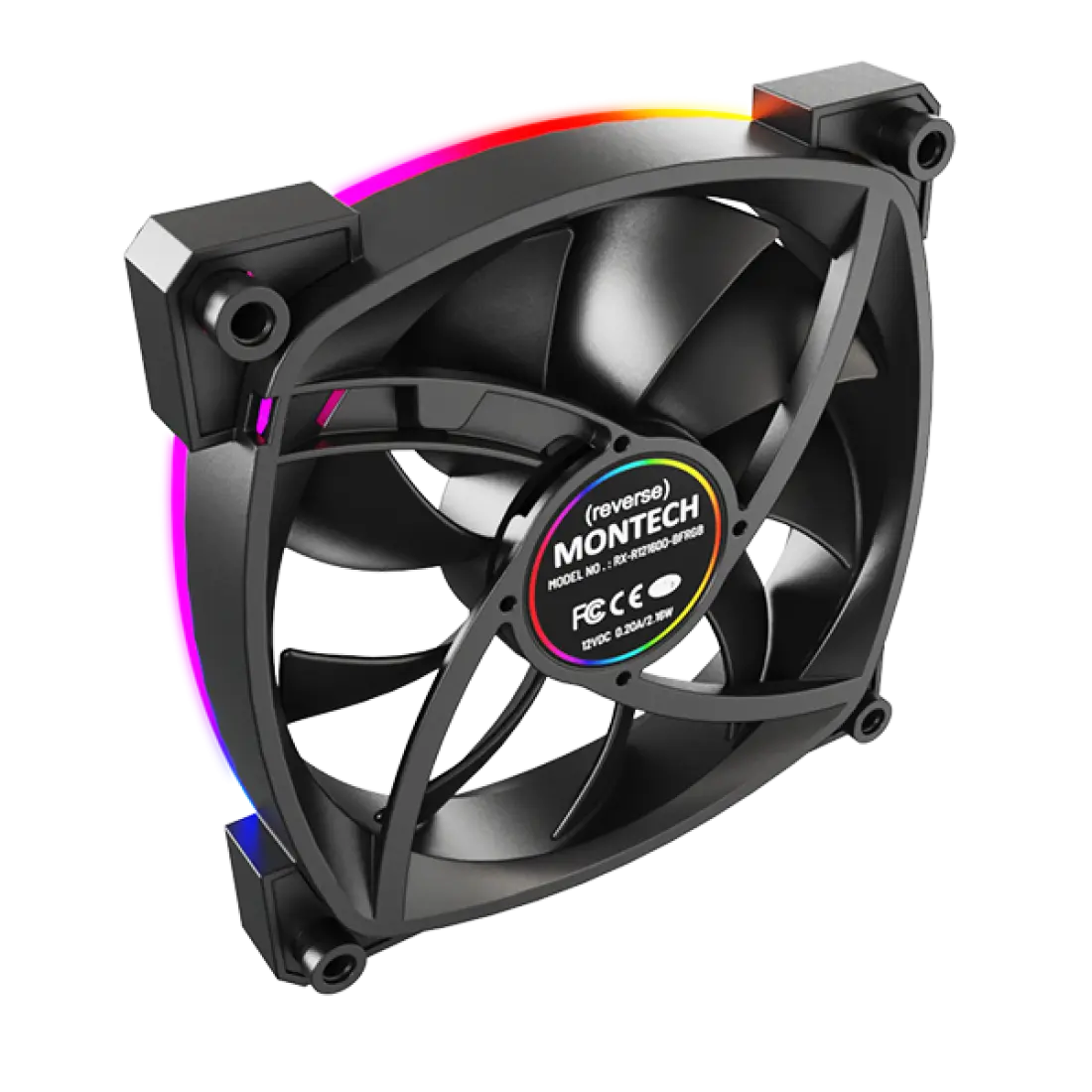 Ventilateur de boîtier Montech RX120 RGB 120mm Black (RX120PWMBLACK) - photo 4