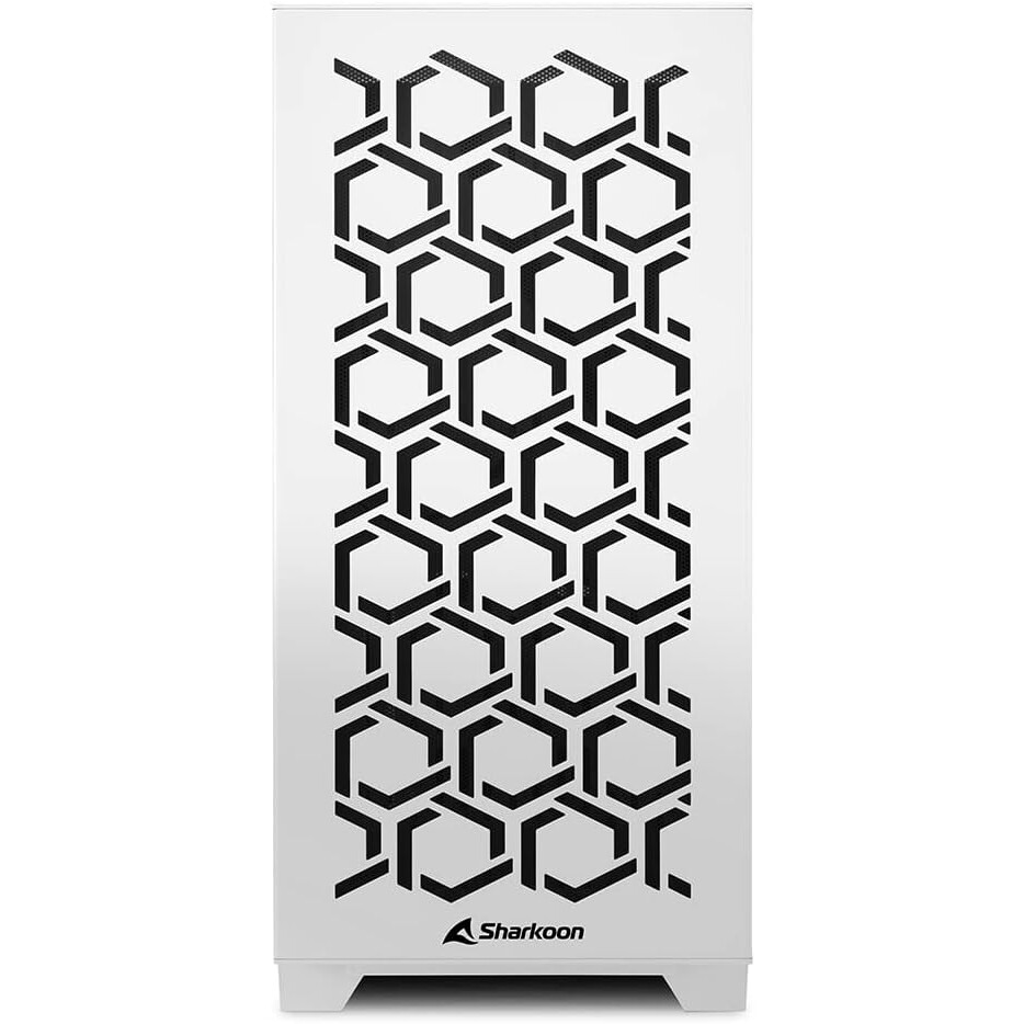 Datoru korpuss Sharkoon MS-Y1000 Micro Tower White (4044951035083) - foto 7