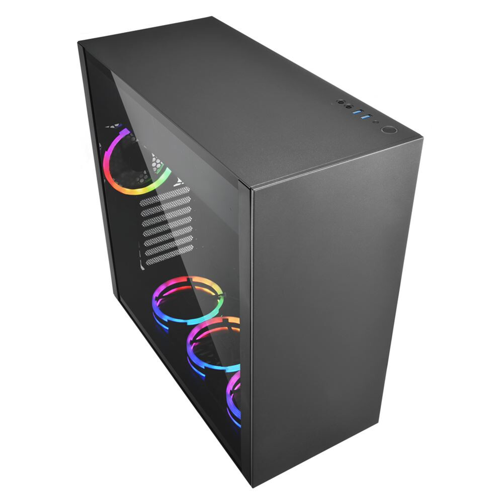 Datoru korpuss Sharkoon PURE STEEL RGB Midi Tower Black (4044951026616) - foto 3