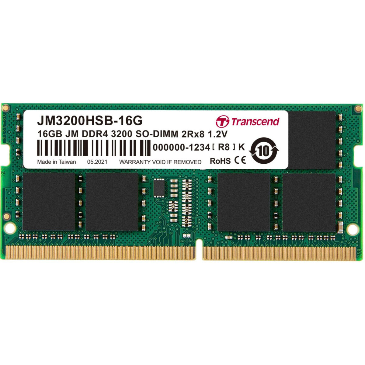 Operatīvā atmiņa 16Gb DDR4 3200MHz Transcend (JM3200HSB-16G)