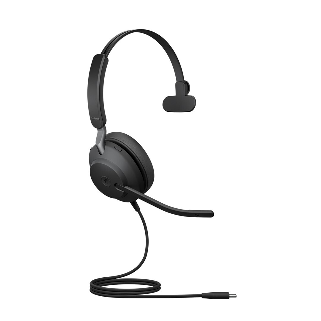 Austiņas Jabra Evolve2 40 MS Teams Mono Black (24089-899-899)