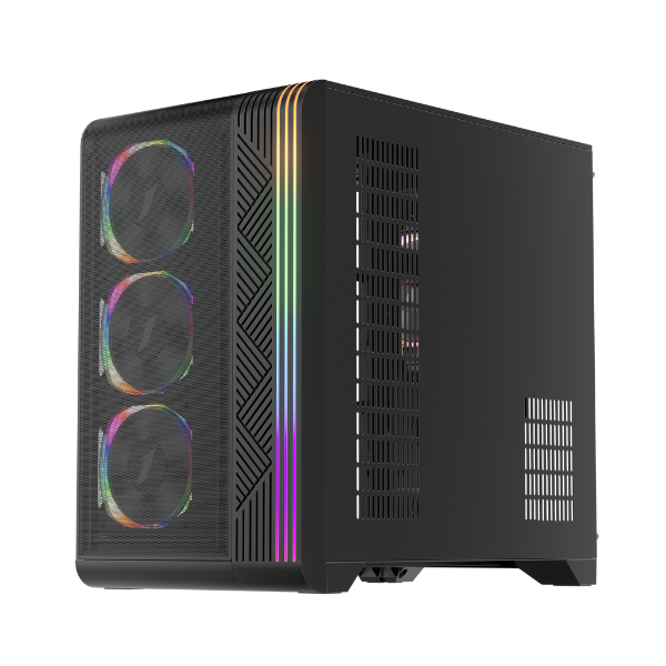 Datoru korpuss 1stPlayer Black (VT7-BK-4FS7) - foto 2