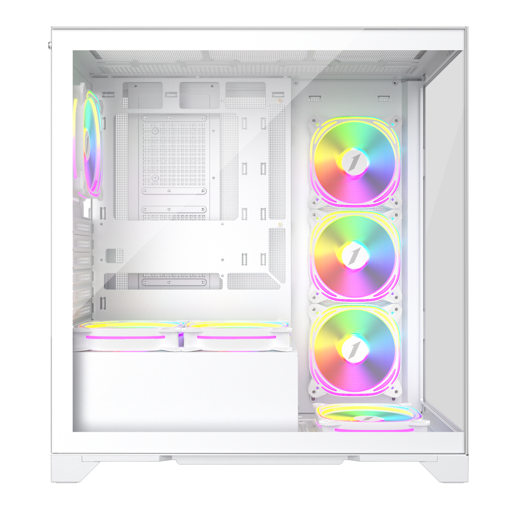 Datoru korpuss 1stPlayer White (Mi8-WH-3FC7R-W-1FC7-W) - foto 4