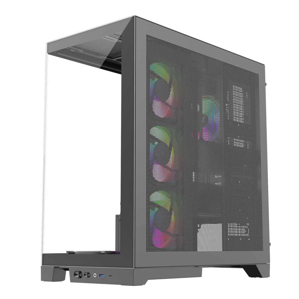 Datoru korpuss 1stPlayer Black (Mi8-BK-3FC7R-1FC7) - foto 3