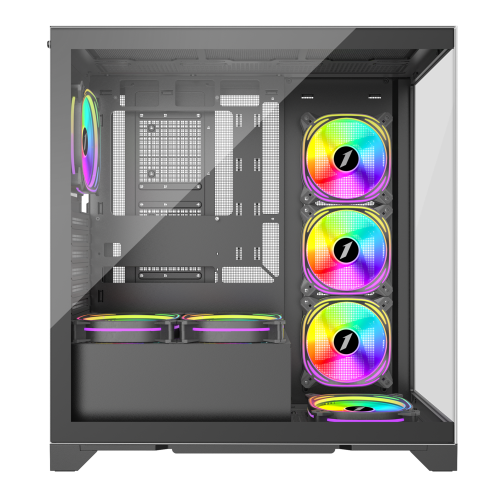 Datoru korpuss 1stPlayer Black (Mi8-BK-3FC7R-1FC7) - foto 4