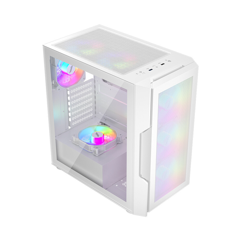 Datoru korpuss 1stPlayer White (T7-P-WH-4F7-W) - foto 4