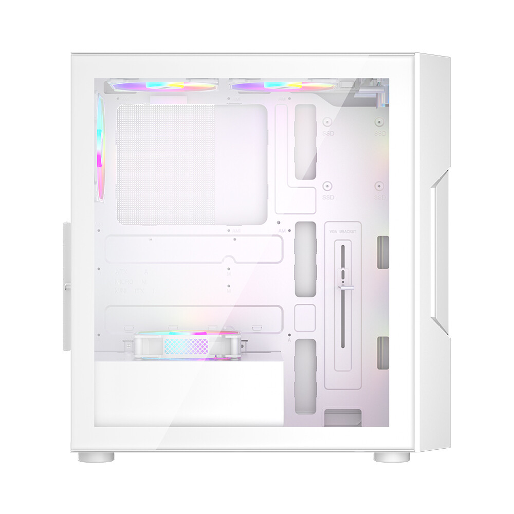 Datoru korpuss 1stPlayer White (T7-P-WH-4F7-W) - foto 6