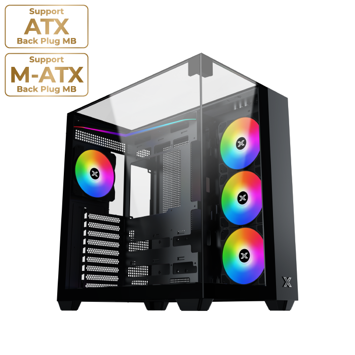 Datoru korpuss Xigmatek Aqua V Black (EN45806)