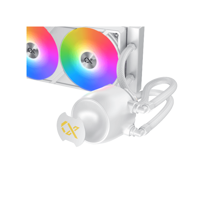 Dzesētājs Xigmatek Connect Pro RGB White 360mm (EN48364) - foto 3