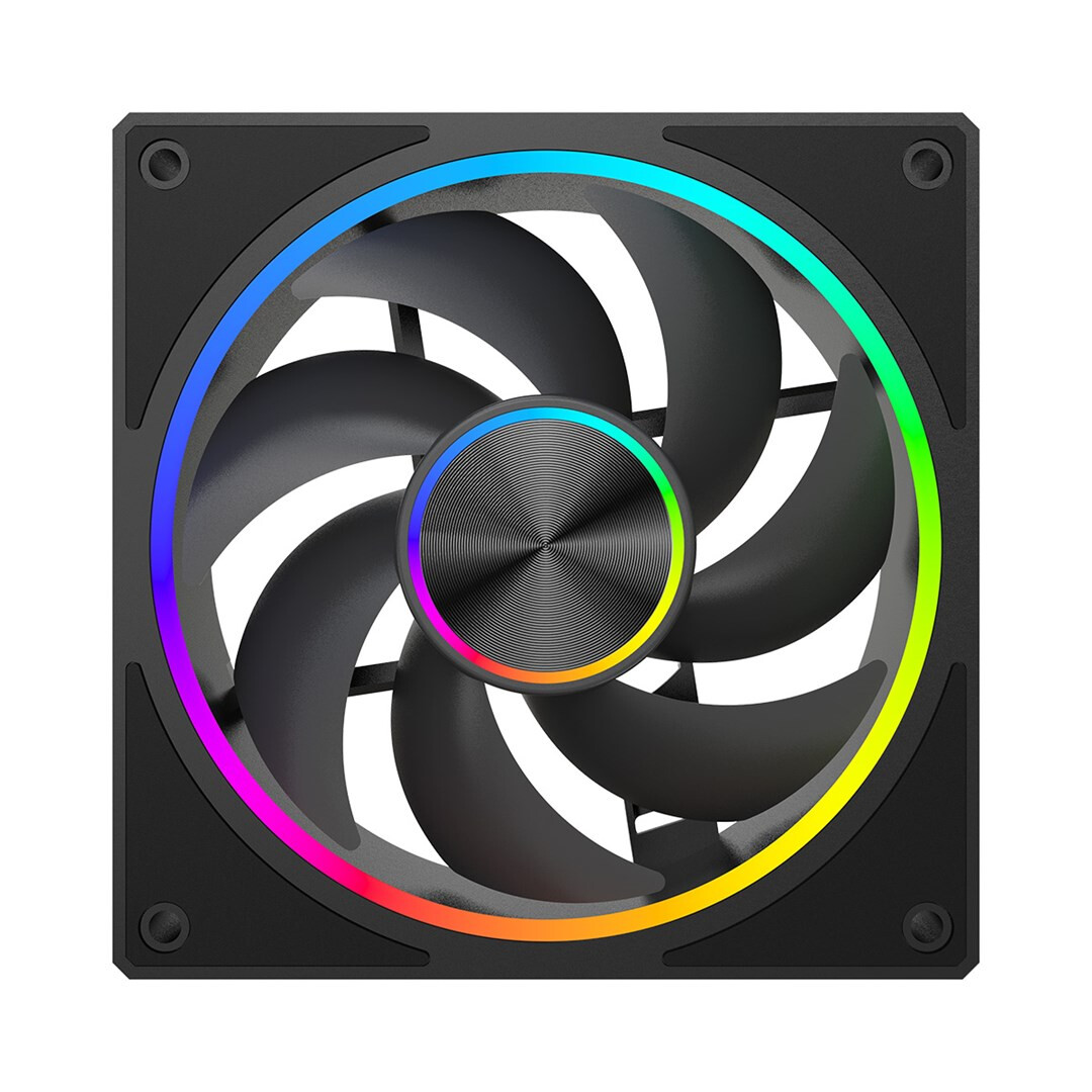 Korpusa dzesētājs MODECOM VOLCANO LOOP 120 ARGB FAN Black (FAN-LOOP-120S-ARGB-100)