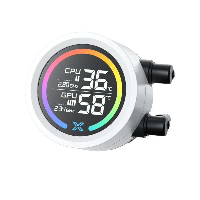 Procesoru dzesētājs Xigmatek Liquid Killer Digital RGB White (EN45936) - foto 4