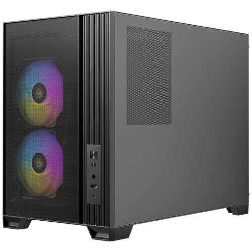 Datoru korpuss Antec Micro ATX FLUX M  Black (0-761345-10253-7) - foto 3