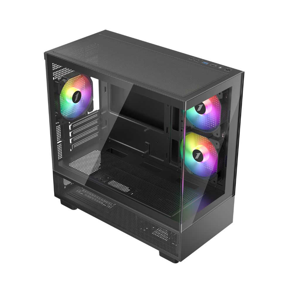 Datoru korpuss 1stPlayer Mi5 Black (Mi5-BK-2FC7R-1FC7) - foto 4