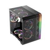 Datoru korpuss 1stPlayer VT5 Black (VT5-BK-3F7)