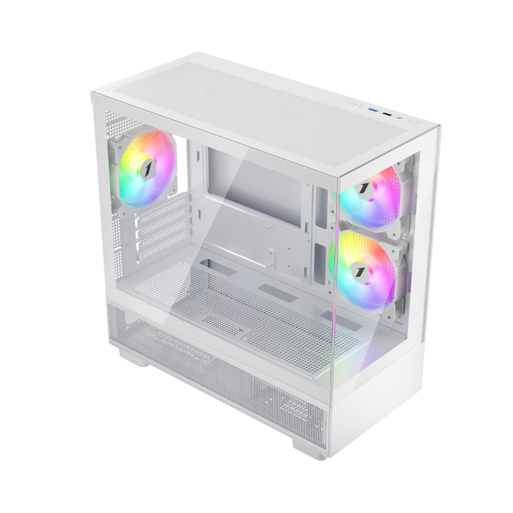 Datoru korpuss 1stPlayer Mi5 White (Mi5-WH-2FC7R-W-1FC7-W) - foto 6