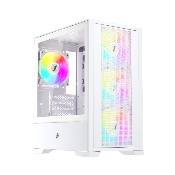 Datoru korpuss 1stPlayer Go2 White (Go2-WH-4F7-W)