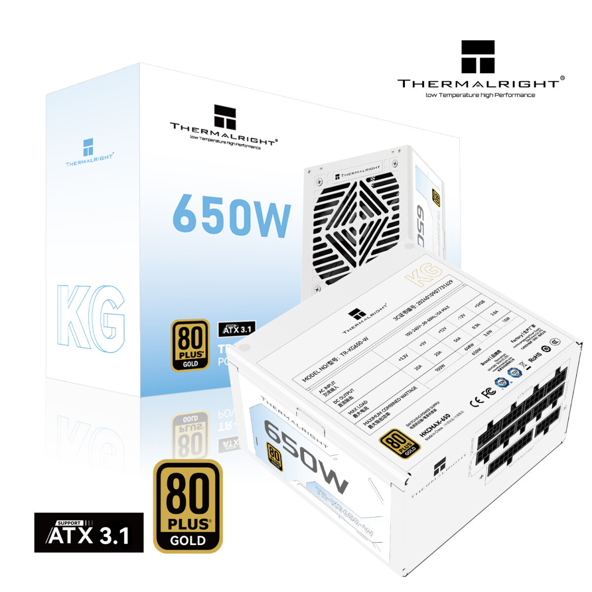 Barošanas bloks Thermalright KG - 650W White (TR-KG650W) - foto 4