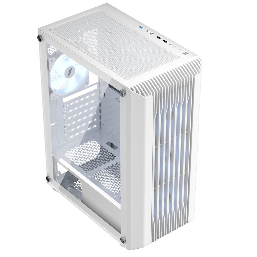 Datoru korpuss 1stPlayer H6 White (H6-WH-4F7-W) - foto 3