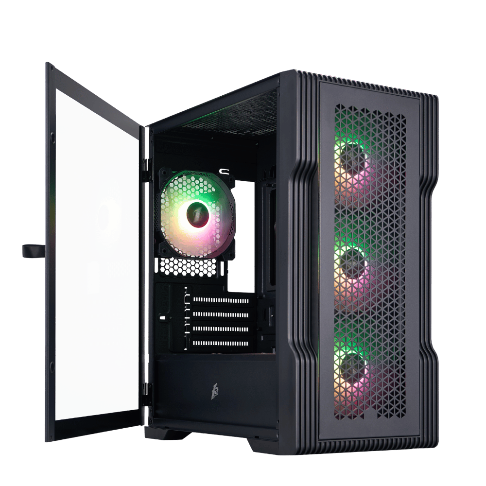 Datoru korpuss 1stPlayer T3 Black (T3-BK) - foto 2