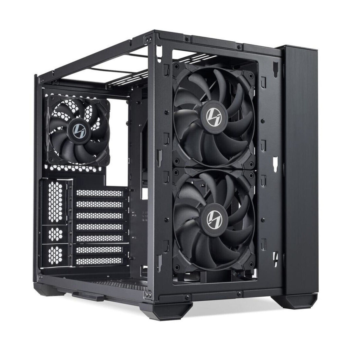 Datoru korpuss Lian-Li O11 Air Mini Black (O11 AIR MINI BLACK) - foto 2