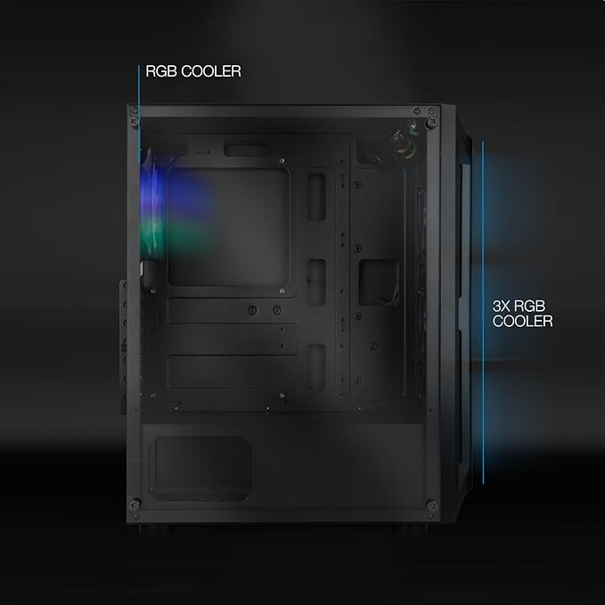 Datoru korpuss Ragnärok Black TQGCC101-B - foto 3