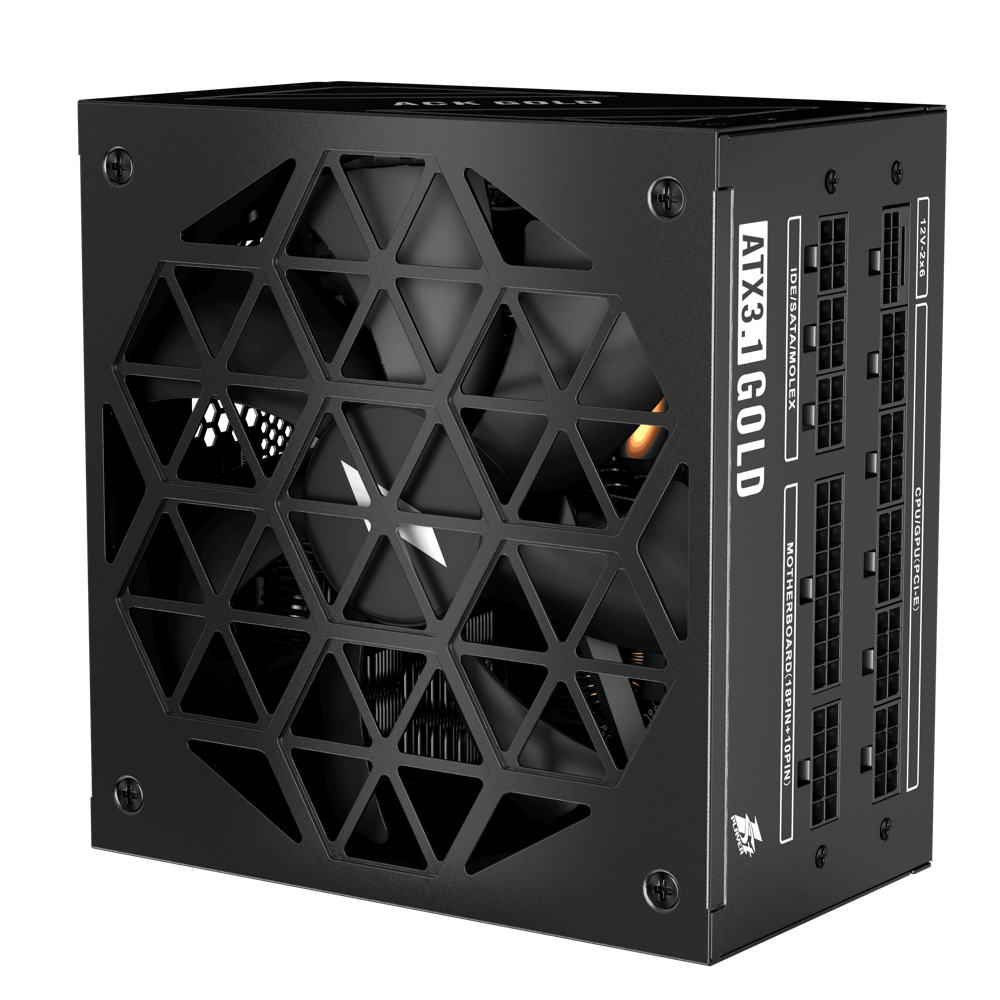 Barošanas bloks 1stPlayer ACK Gold 850W Black (HA-850BA2) - foto 6