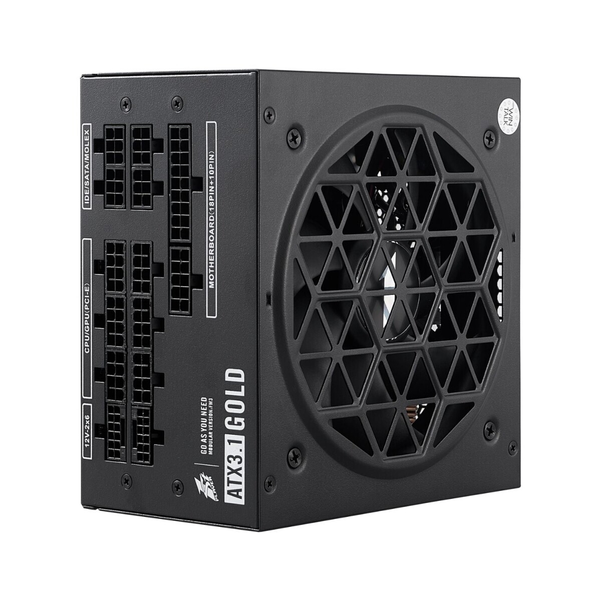 Barošanas bloks 1stPlayer NGDP Gold - 1000W Black (HA-1000BA4) - foto 5