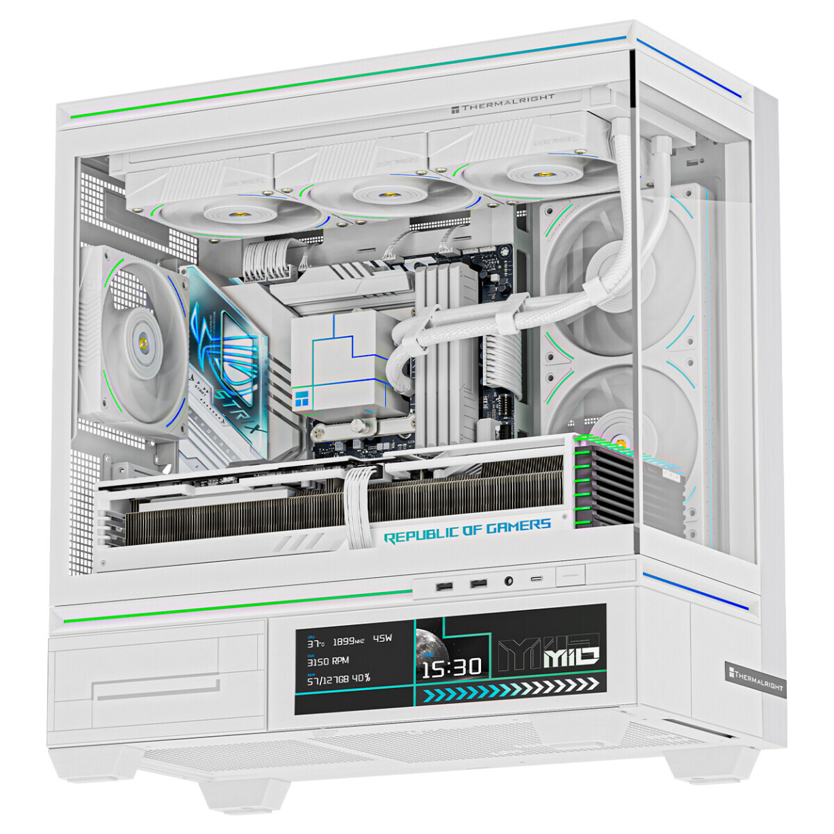 Datoru korpuss Thermalright TL-M10 Vision White