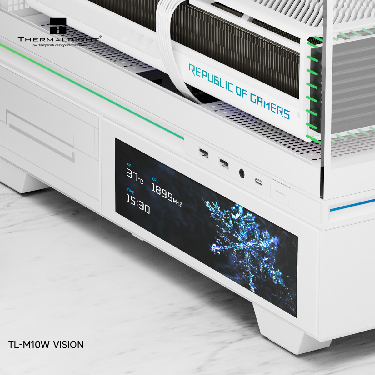 Datoru korpuss Thermalright TL-M10 Vision White - foto 2