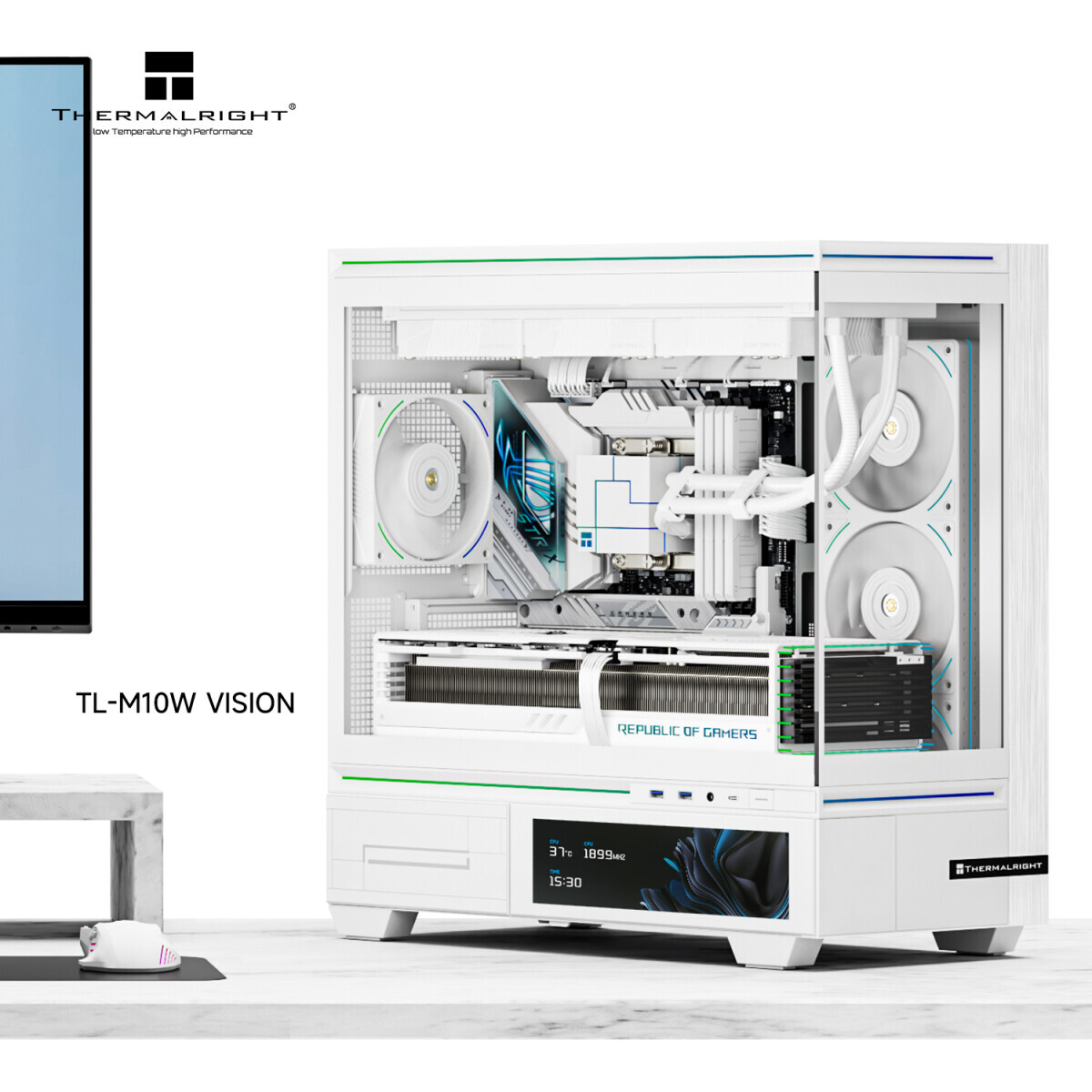 Datoru korpuss Thermalright TL-M10 Vision White - foto 3