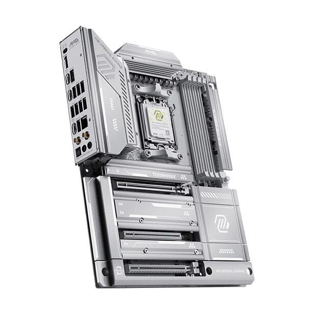 Pamatplate MSI X870E MSI MAG Tomahawk Max WiFi Project Zero Silver (7E84-002R) - foto 2