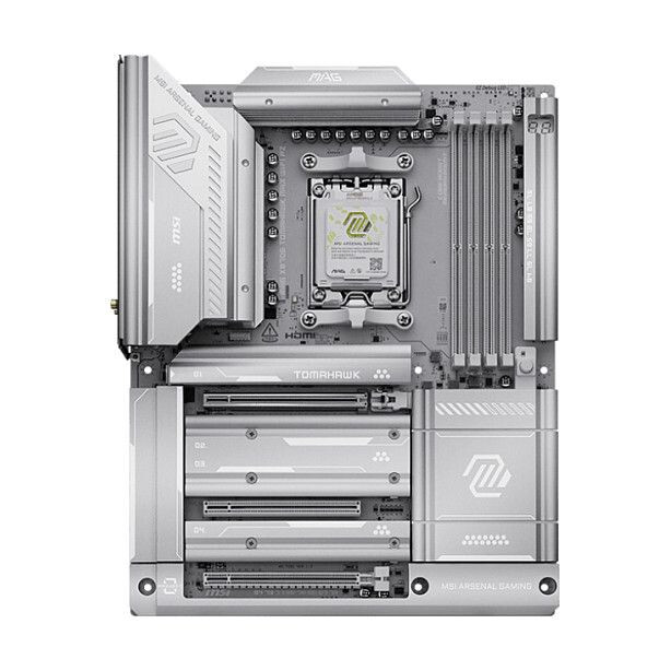 Pamatplate MSI X870E MSI MAG Tomahawk Max WiFi Project Zero Silver (7E84-002R) - foto 4